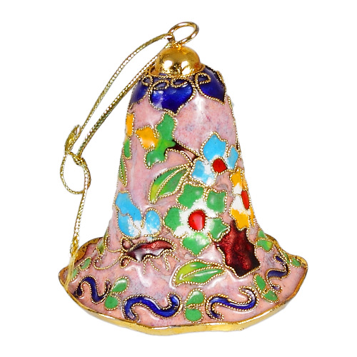 Glocke Weihnachtsglocken Weihnachtsdeko Deko Cloisonne Emaille 5491 - zum Schließen ins Bild klicken